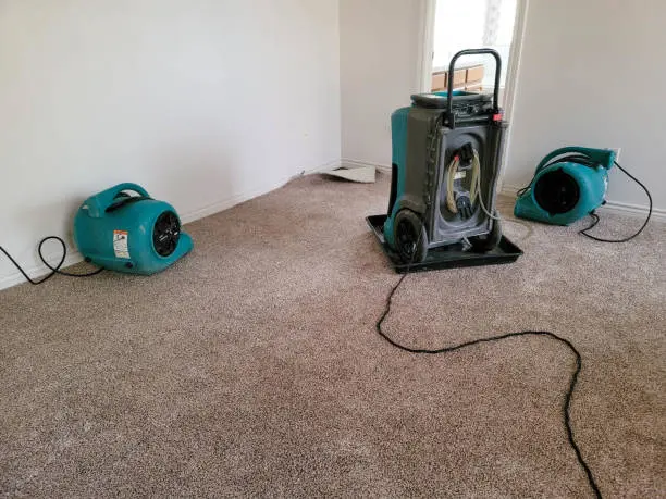 1st Step Restoration crew drying a Laguna Hills, CA home